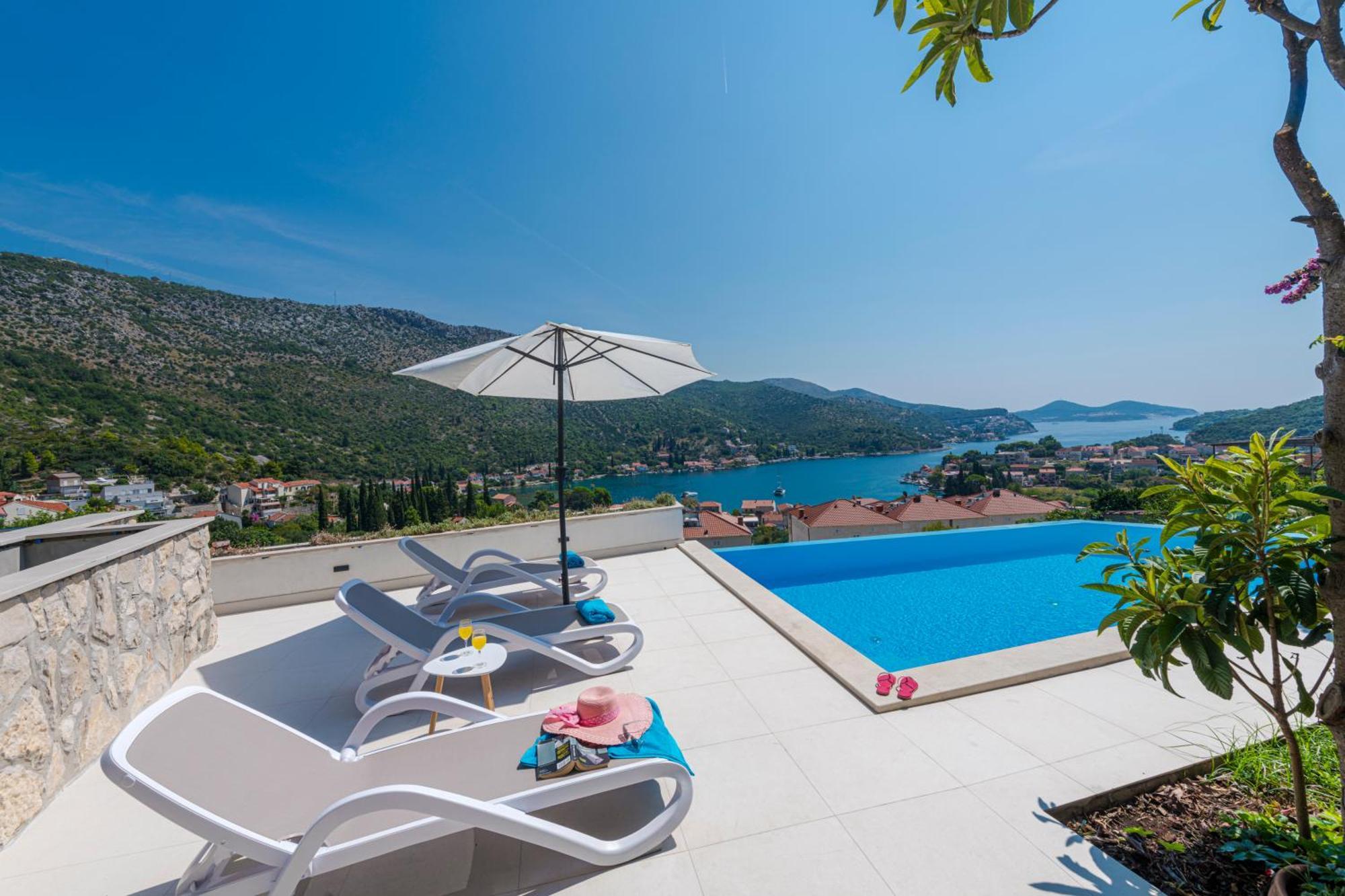 Villa Mardia- Sea View Infinity Pool Built 2023 Zaton  Eksteriør bilde